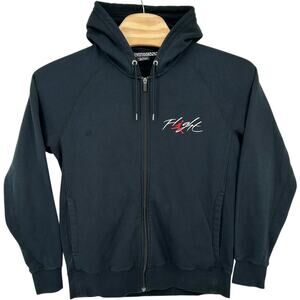 Men's Nike Air Jordan Flight Full Zip Fleece Hoodie Sweatshirt Sz L 895830-010
